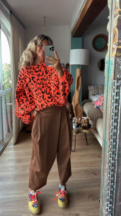 ABBA pantalón, camel