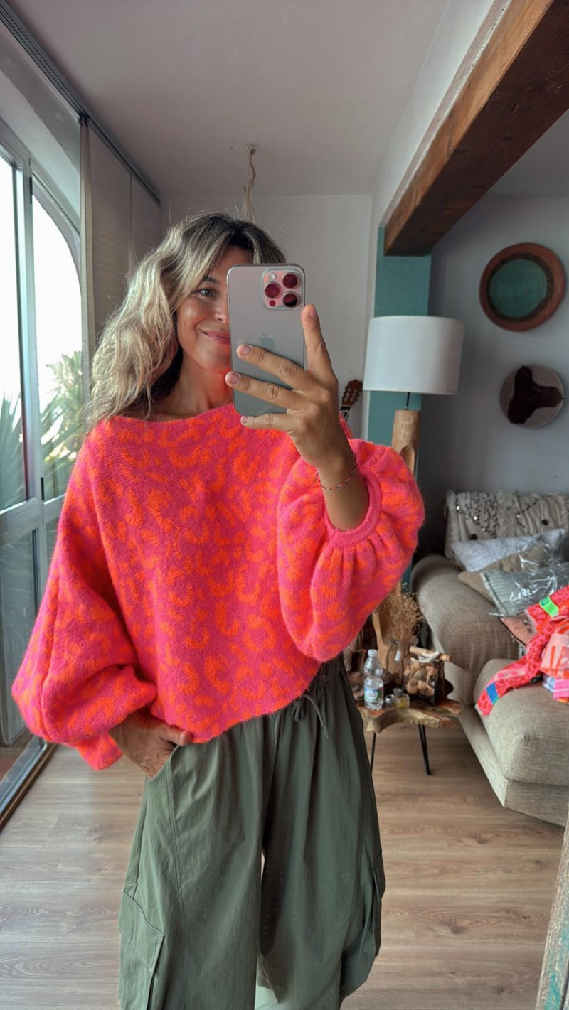 PIMIENTA jersey, rosa flúor
