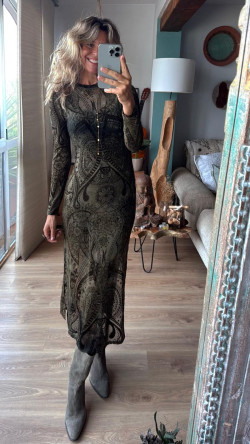 VINCI kaki, vestido largo