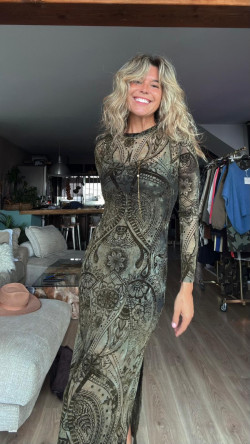 VINCI kaki, vestido largo