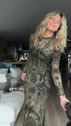 VINCI kaki, vestido largo