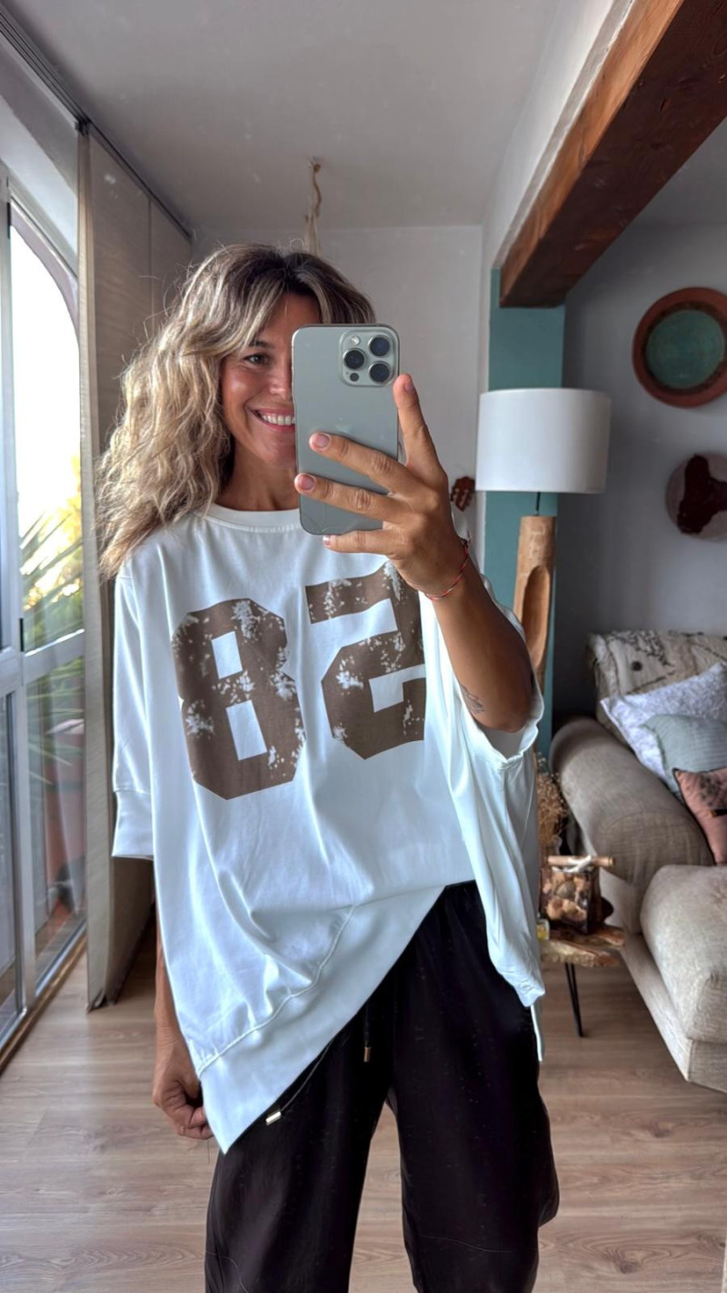 STANFORD, Blanco Sudadera