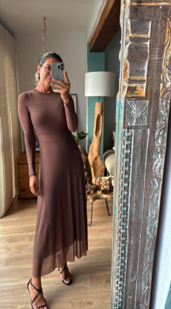 ODRI, Marrón vestido largo