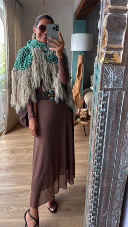 ODRI, Marrón vestido largo