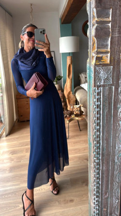 ODRI , vestido marino