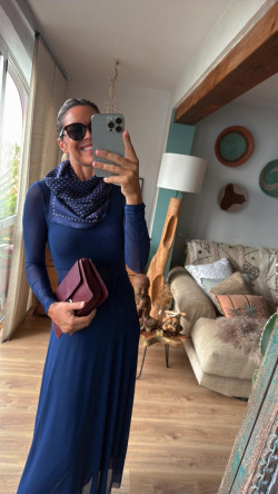 ODRI , vestido marino