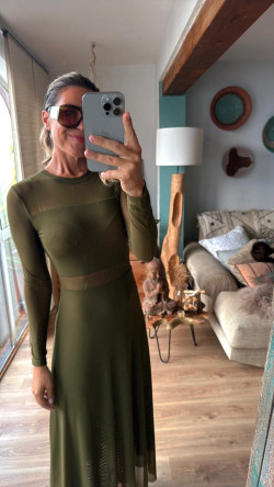 ODRI kaki, vestido largo