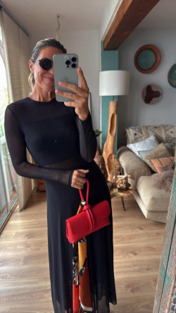 ODRI negro, vestido largo