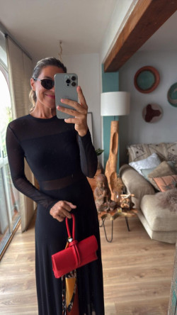 ODRI negro, vestido largo