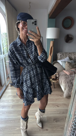 NIPO vestido corto, gris