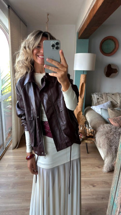 AMSTERDAN chaqueta burdeos