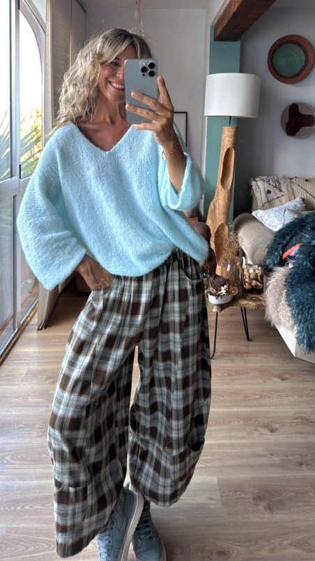 CARBONEL pantalón cuadros