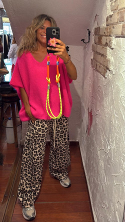ODA  pantalón, leopardo