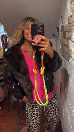 ROMA  chaqueta reversible, chocolate