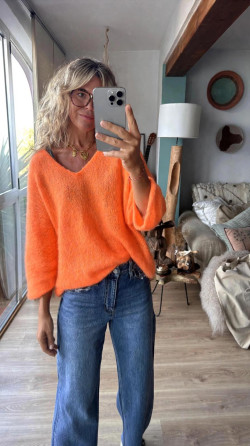 BLACKY, Naranja Flúor Jersey