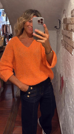 BLACKY, Naranja Flúor Jersey