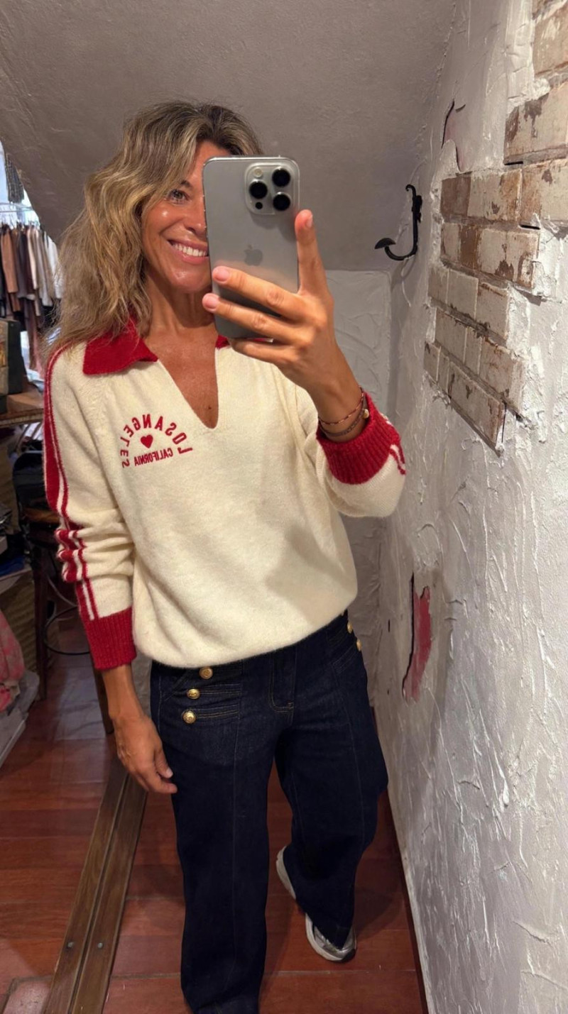CALIFORNIA jersey, rojo/beige