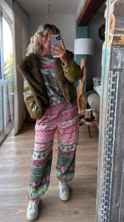 RUPIA pantalón oliva