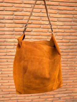 FANY camel asa dorada, bolso piel